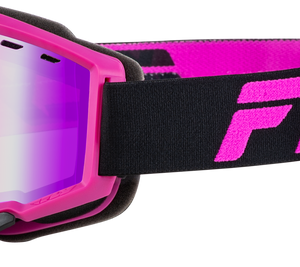 Focus Snow Goggle Black/Pink W/ Pink Mirror/Rose Lens