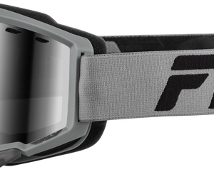 Focus Snow Goggle Silver/Char W/ Silver Mirror/Smoke Lens