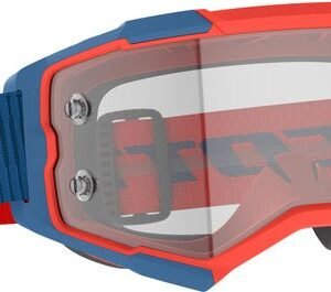 Fury Goggle Drk Blue/Neon Red Clear Works