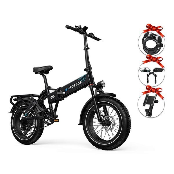 G-FORCE T5 Folding All Terrain Full Suspension Fat Tire Folding Electric Bike - Image 3