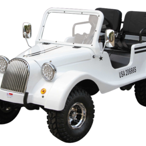 Alternative view of GR-5 Mini Jeep Roadster Go Kart, 150cc Electric Start, Automatic with Reverse, Ages 12 and up – White
