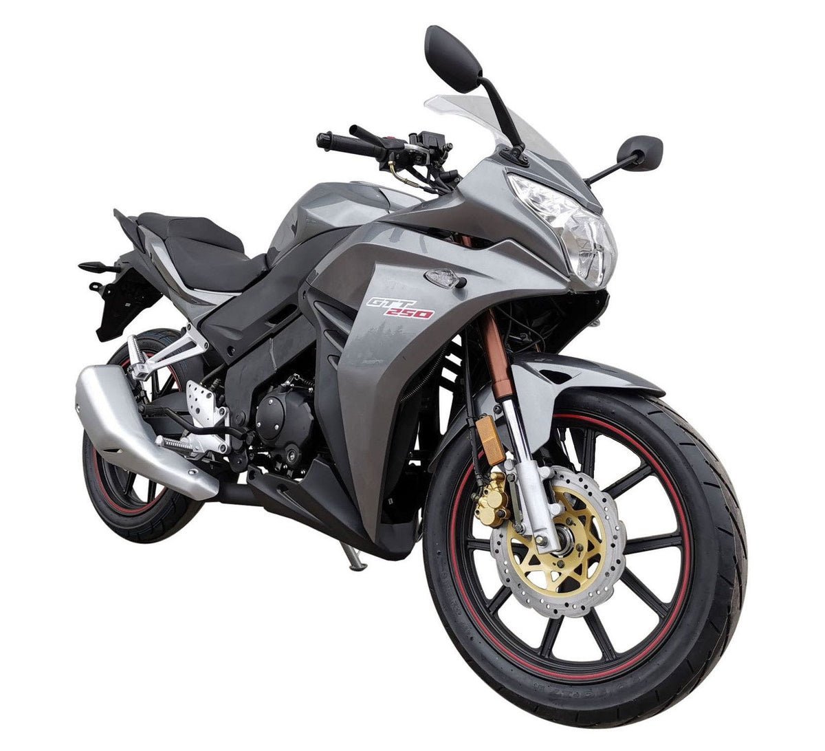 GTT 250 Street Motorcycle, 5-Speed Manual, 17-inch Alloy Wheels – Silver - Image 2