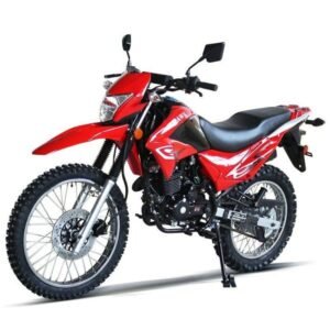 Hawk 250cc Dual Sport Dirt Bike, 5-Speed Manual, Electric Start, 21/18 inch Wheels, Ages 16 and up – Red