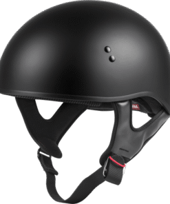 Hh-45 Half Helmet Naked Matte Black Lg