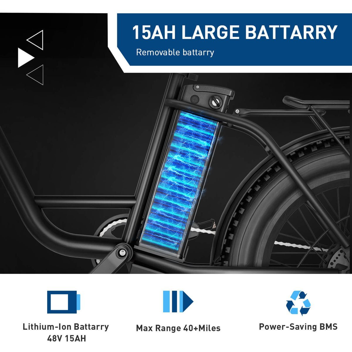 Hiboy EX6 48V/15Ah 500W Fat Tire Electric Bike - Image 4