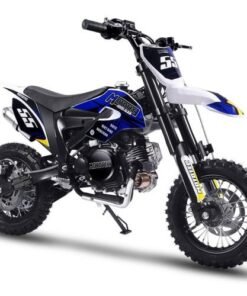Hooligan Kids Gas Dirt Bike, 60cc 4-Stroke, Electric Start, Automatic, 10/10 inch Wheels, Ages 8 and up – Black