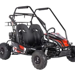 Interceptor XL Mid-size Go Kart, 7hp 4-Stroke Pull Start, Automatic, Full Suspension – Red