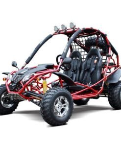 Alternative view of Jaguar 200 DLX Buggy Go Kart, Electric Start, Automatic with Reverse, 10-inch Alloy Wheels, Ages 16 and up – Red