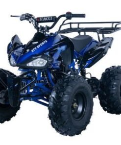 Jet9 125cc Sport ATV, Automatic with Reverse 8 inch Wheels, Rear Rack, Front Bumper, Ages 12 and up – Blue