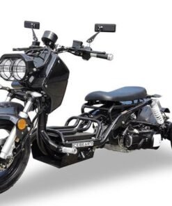 Maddog 50cc Street Trike, Automatic, Disc Brakes, 14 inch Aluminum Rear Wheels – Black