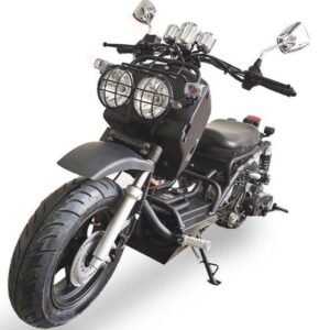 Maddog Gen I 150cc Street Scooter, Automatic, Front Disc Brake, 12 inch Aluminum Wheels – Matte Black