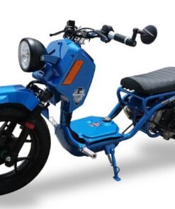 Alternative view of Maddog Gen V 150cc Street Scooter, Automatic, Front Disc Brake, 14 inch Aluminum Wheels, Digital Speedometer, LED Lights, 50 State Legal – Metallic White