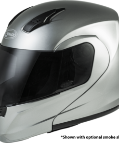 Md-04 Modular Helmet Metallic Silver Lg