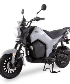Alternative view of Menace 50cc Motorcycle, Automatic Shifting, Front Disc/Rear Drum Brakes, (12/10 in.) Wheels – Grey