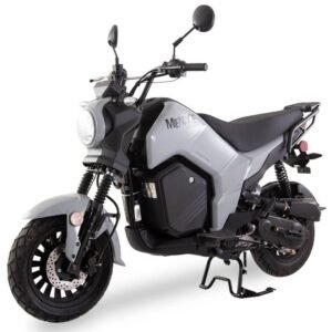 Alternative view of Menace 50cc Motorcycle, Automatic Shifting, Front Disc/Rear Drum Brakes, (12/10 in.) Wheels – Grey
