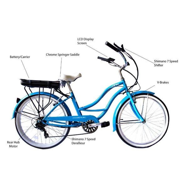 Micargi Bali 350W 48V Men’s Women’s Electric Bike 26 - Image 3