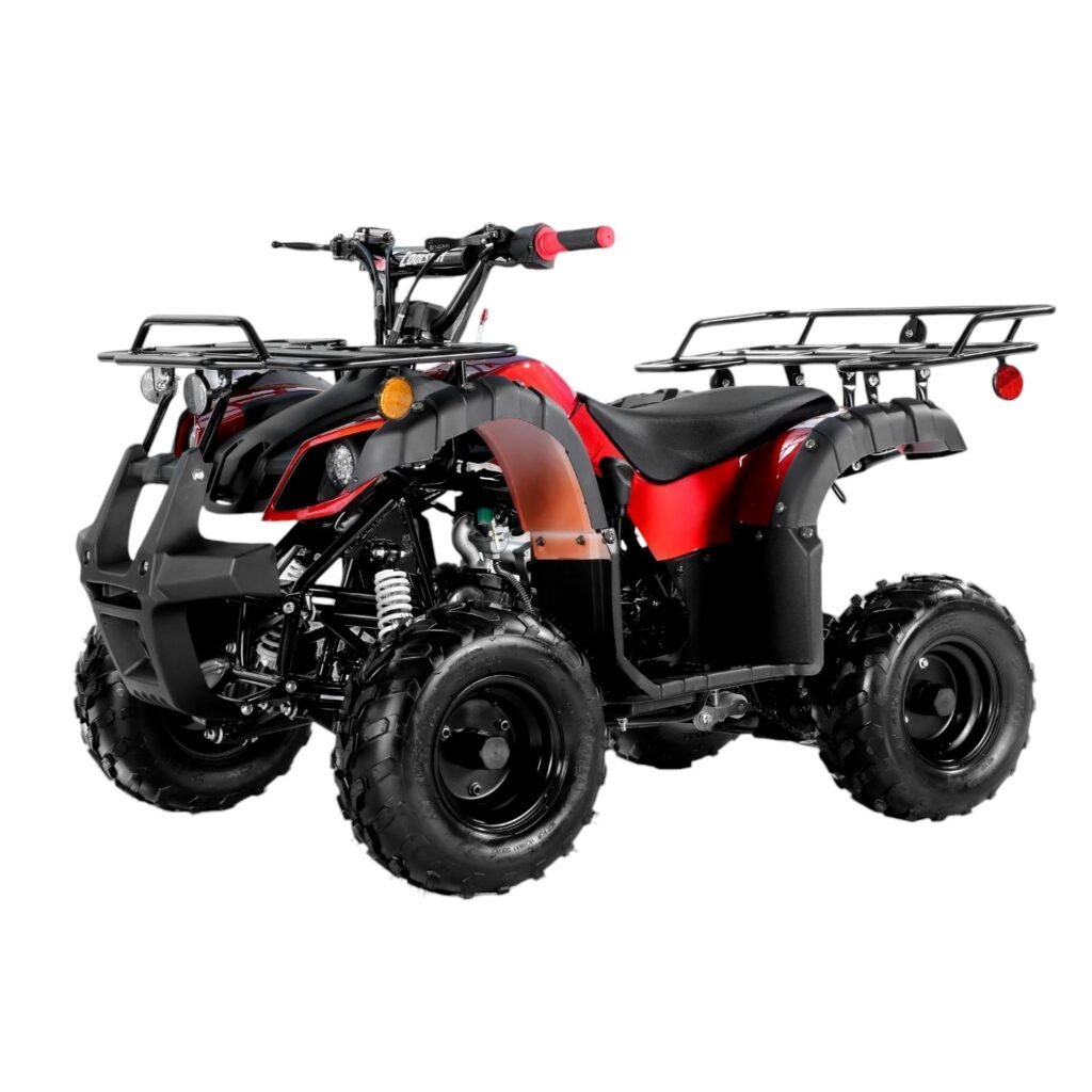 Mini 125cc Utility Style ATV, Electric Start, Automatic with Reverse, 7-inch Wheels, Ages 9-12 – Camo Green - Image 3