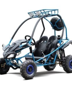 Alternative view of Mini Jaguar Kids Go Kart, 125cc engine with Electric Start, Automatic with Reverse, Ages 8 and up – Blue