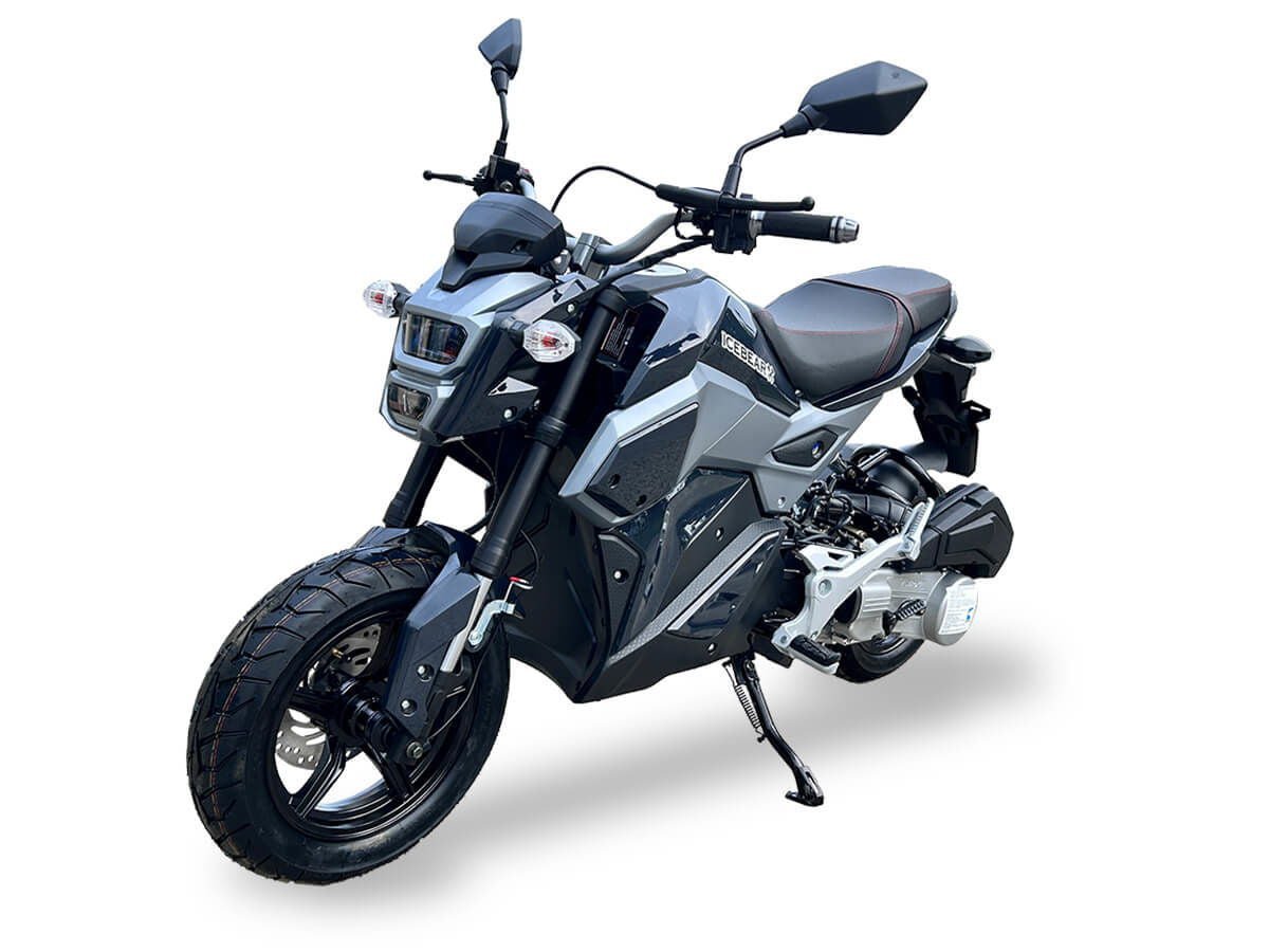 Mini Max 150cc Motorcycle, Automatic, Front Disc Brake, 12 inch Aluminum Wheels, LED Lights, Digital Speedometer, 50 State Legal – Metallic Green - Image 3