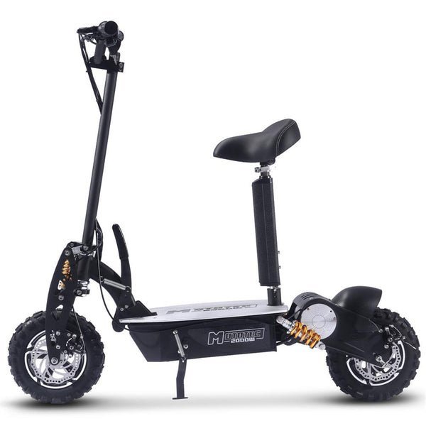 MotoTec 2000w 48v Electric Scooter Black - Image 3