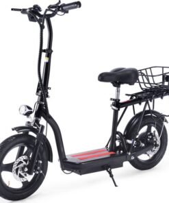 MotoTec Cruiser 48v 350w Lithium Electric Scooter Black