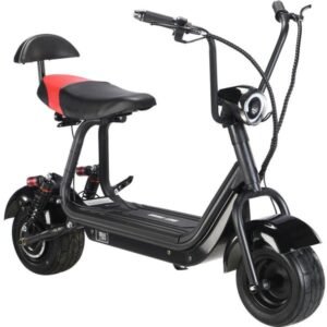 Alternative view of MotoTec Mini Fat Tire 48v 500w Electric Scooter Black