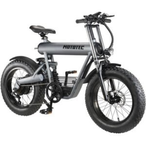 Alternative view of MotoTec Roadster 48v 500w Lithium Electric Bicycle Grey