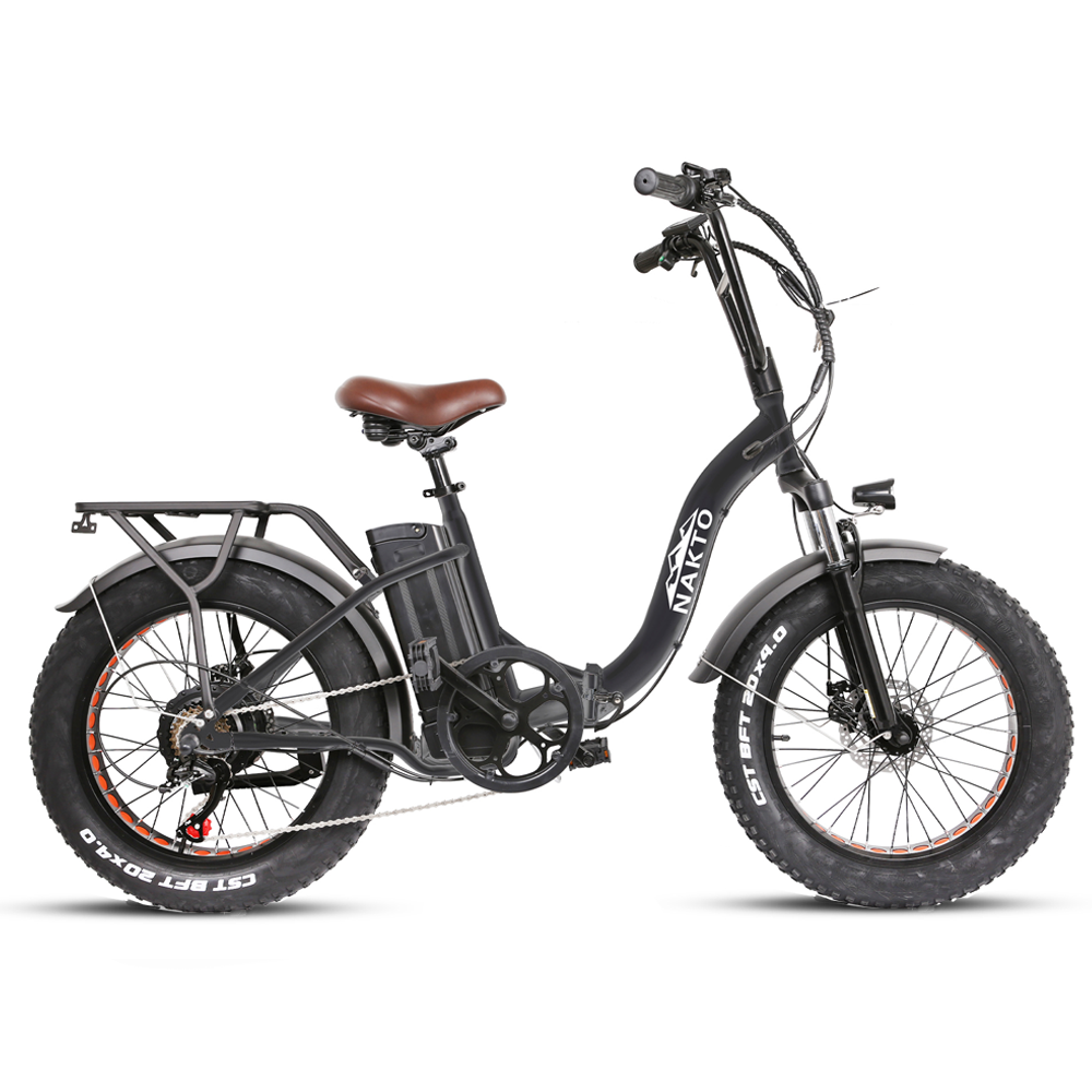 NAKTO Folding Ox 48V/12Ah 500W Fat Tire Electric Bike - Image 2