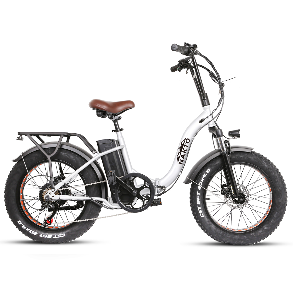 NAKTO Folding Ox 48V/12Ah 500W Fat Tire Electric Bike - Image 3