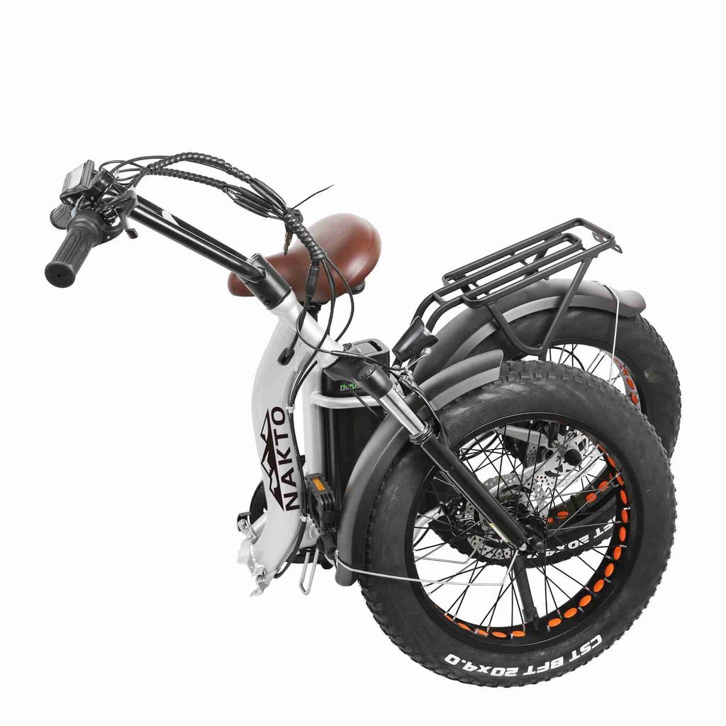 NAKTO Folding Ox 48V/12Ah 500W Fat Tire Electric Bike - Image 4