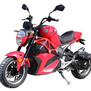 Alternative view of Nightwing 50cc Motorcycle, Automatic Shifting, Front Disc Brake, 12-inch Alloy Wheels – White