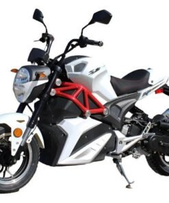 Nightwing 50cc Motorcycle, Automatic Shifting, Front Disc Brake, 12-inch Alloy Wheels – White