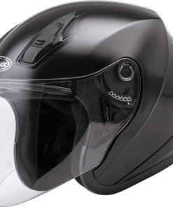 Of-17 Open-Face Helmet Black Lg