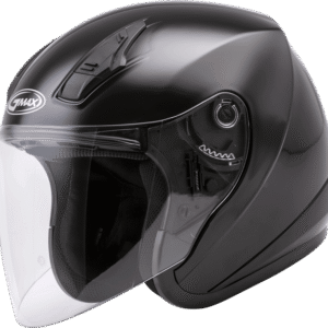 Of-17 Open-Face Helmet Black Lg
