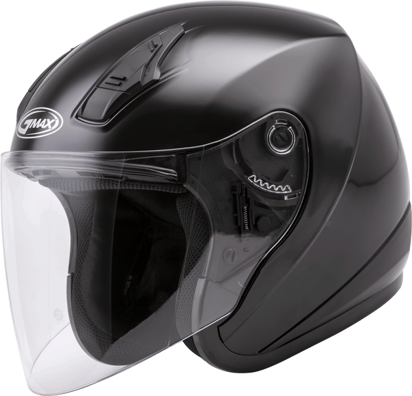 Of-17 Open-Face Helmet Black Lg