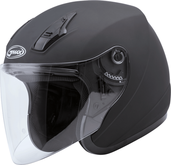 Of-17 Open-Face Helmet Matte Black Lg