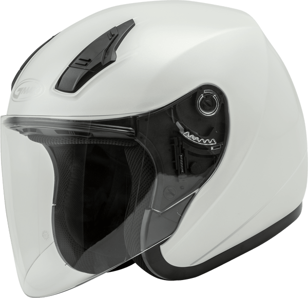 Of-17 Open-Face Helmet Pearl White Md