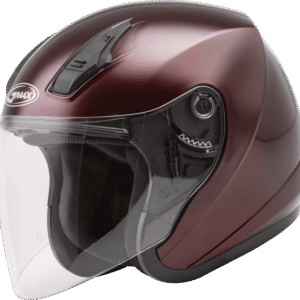 Of-17 Open-Face Helmet Wine Red Md