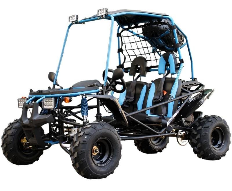 Pathfinder Mid-Size Kids Go Kart, 208cc 7.5hp Gas Engine, Electric Start, Torque Converter with Reverse, Ages 8 and up – Red - Image 3