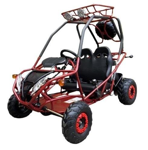 PGO 200GVA Kids Gas Go Kart, 6.5hp 196cc engine with Electric Start, Automatic Torque Converter with Reverse, Kids Ages 7-12 – Blue - Image 3