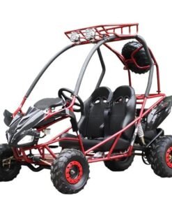 PGO 200GVS Kids Gas Go Kart, 6.5hp 196cc engine with Electric Start, Automatic Torque Converter, Ages 8 and up – Red