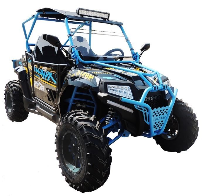 Predator 400FX UTV Side-by-Side, Electric Start, Shaft-Drive Automatic with Reverse, Ages 16 and up – Blue - Image 2