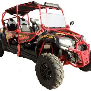 Alternative view of Predator 400XL 4-Seater UTV Side-by-Side, Electric Start, Shaft-Drive Automatic with Reverse, Ages 16 and up – Red