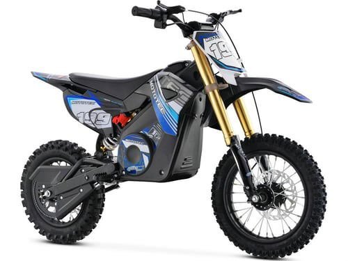 Pro Electric Dirt Bike, 36v 1200w Lithium, Ages 12 and up – Blue