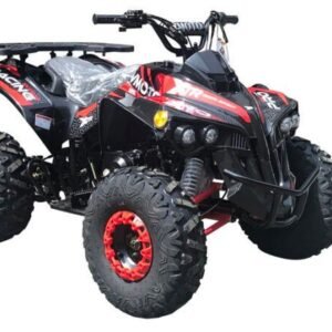 Pro Max 125cc Sport ATV, Automatic with Reverse, 8 inch Wheels, Electric Start, Ages 12 and up – Red