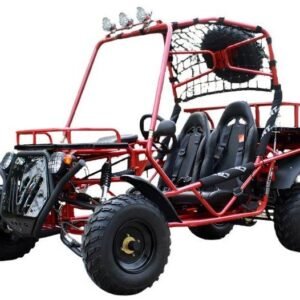 Alternative view of Rancher 200 Buggy Go Kart, Electric Start, Automatic with Reverse, 10-inch Steel Wheels, Ages 16 and up – Red