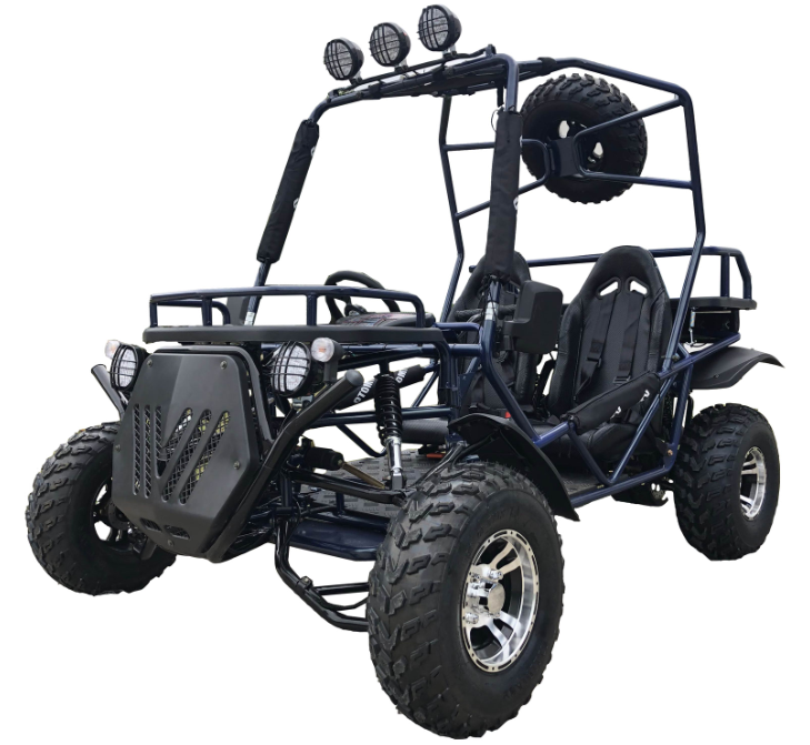 Rancher 200DLX Buggy Go Kart, Electric Start, Automatic with Reverse, 10-inch Deluxe Alloy Wheels, Ages 16 and up – Black - Image 4
