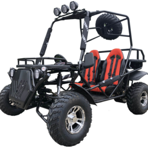 Rancher 200DLX Buggy Go Kart, Electric Start, Automatic with Reverse, 10-inch Deluxe Alloy Wheels, Ages 16 and up – Black