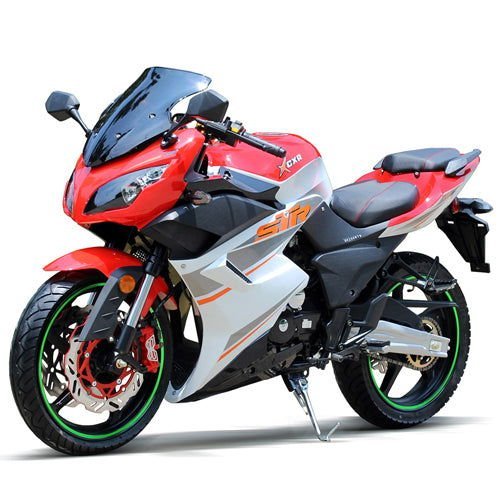 Razor 250 Street Sport Motorcycle, 5-Speed Manual, 17-inch Wheels – Red - Image 2