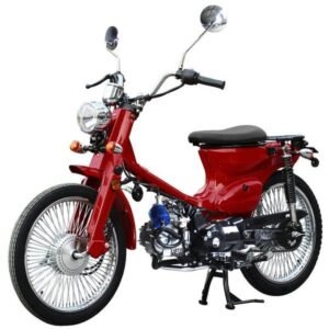 Rector 125 RTX Motorized Gas Bicycle, 125cc 4-Speed Manual – Red